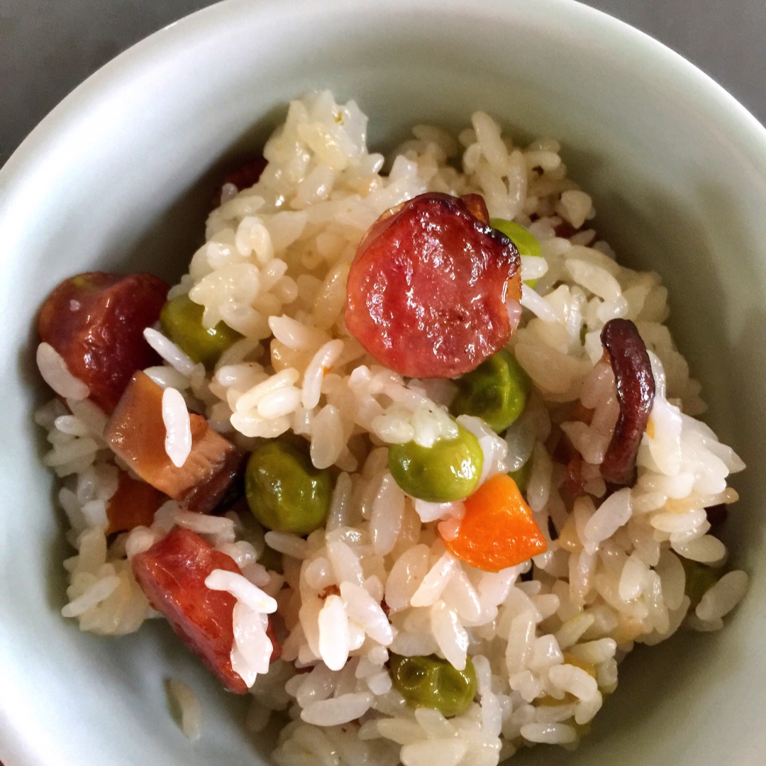 豌豆咸肉糯米饭