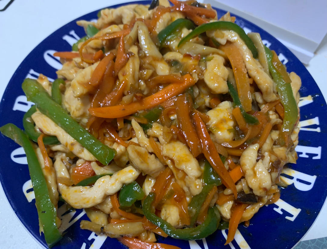 米饭🍚杀手鱼香鸡丝         （减脂期也可以吃）