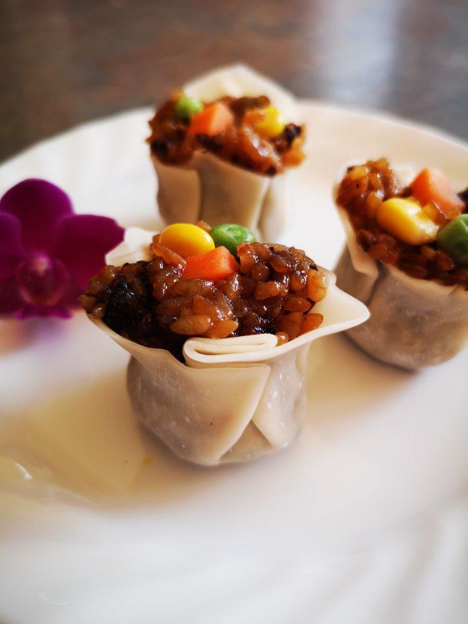 饺子皮版糯米烧麦