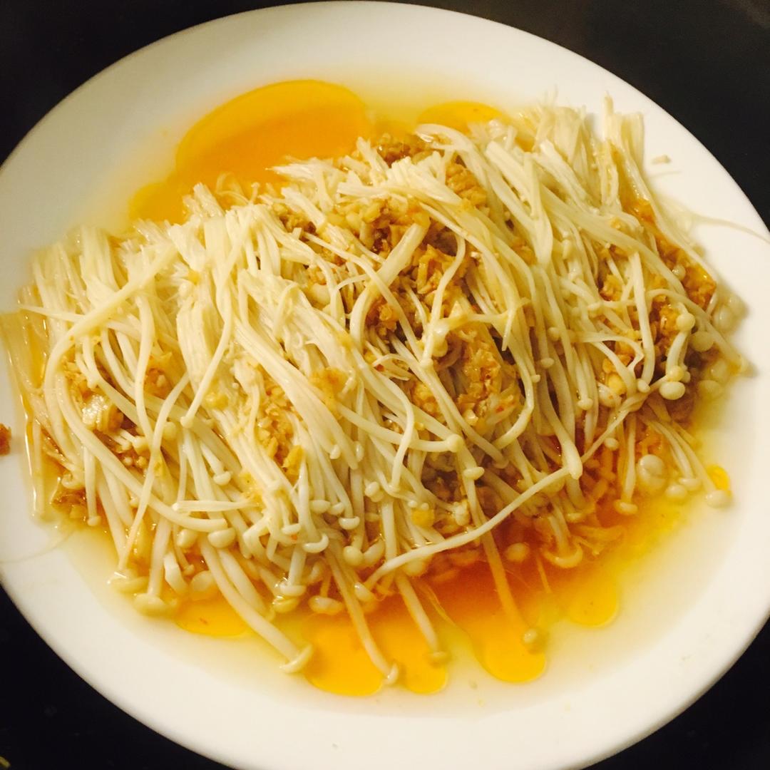蒜蓉蒸金针菇