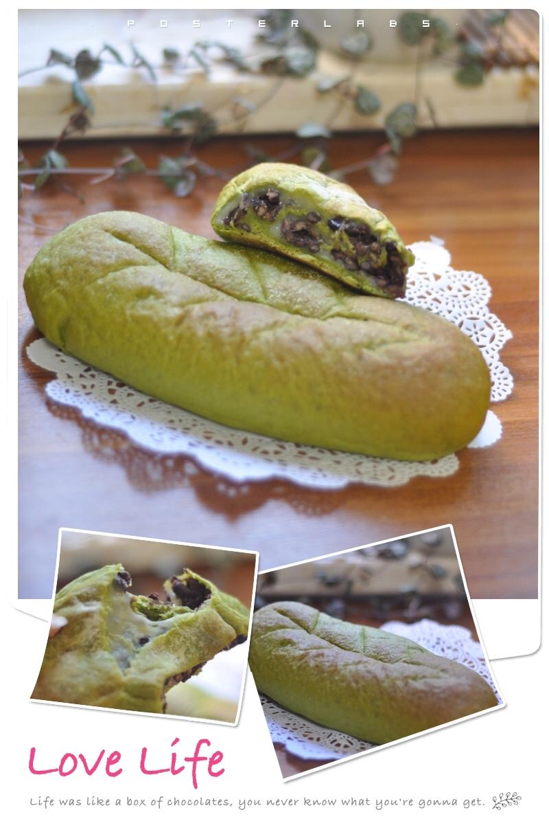 比原麦山丘还好吃的【抹茶麻薯古早味面包】肉松红豆沙