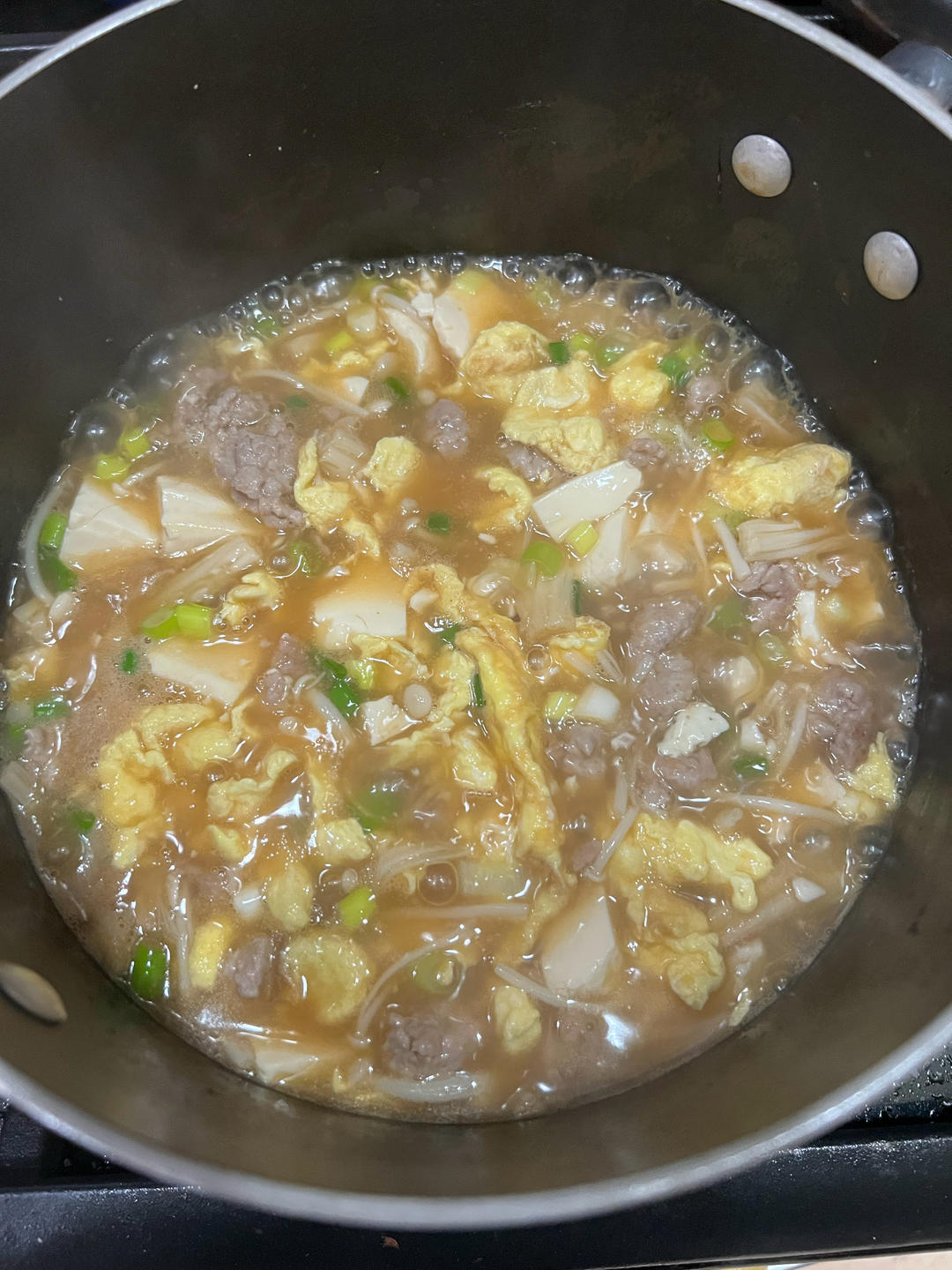 肉末滑蛋豆腐