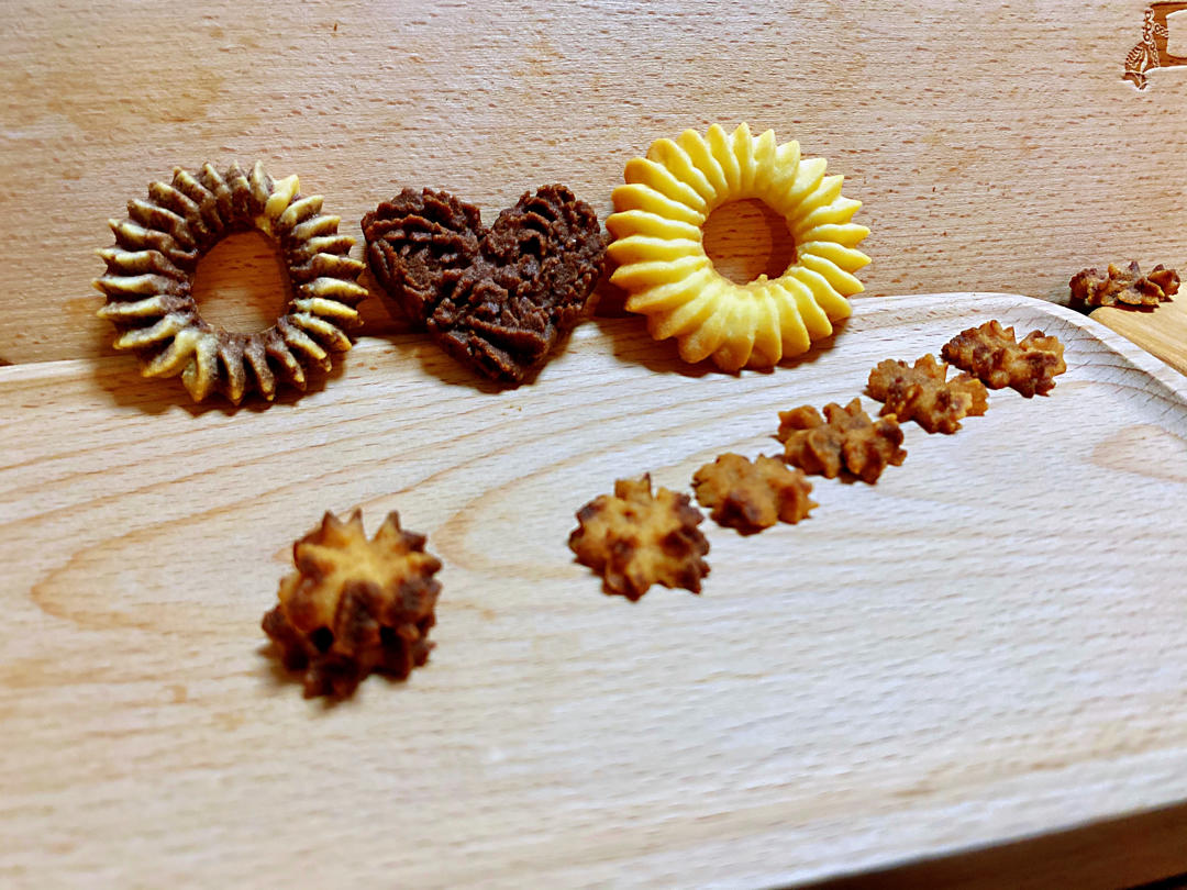 视频💍2种口味｜罗密亚曲奇｜超顺滑好挤｜花纹立体｜戒指曲奇