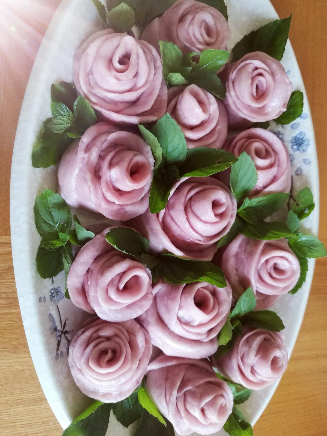 玫瑰花馒头