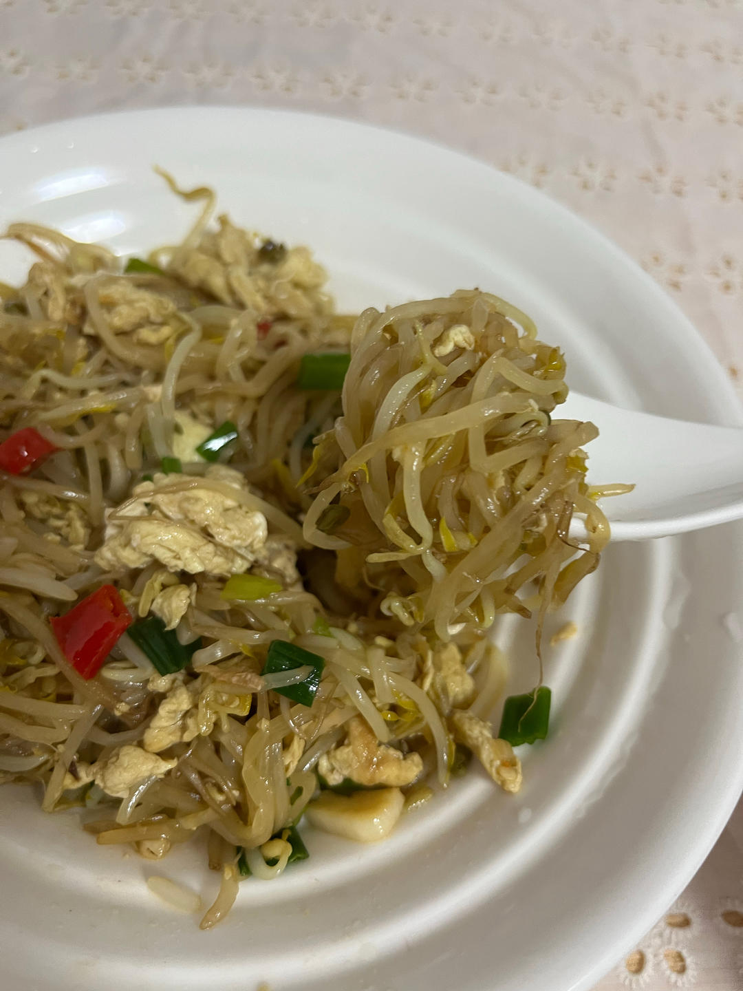 豆芽炒鸡蛋