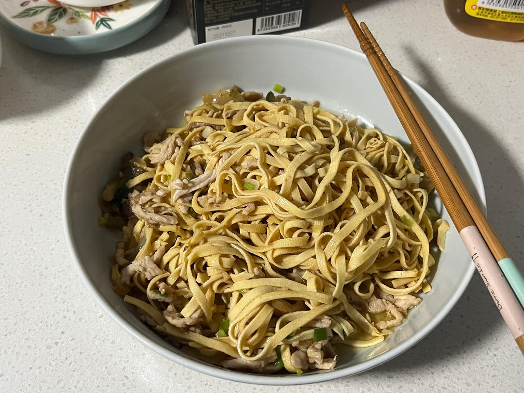 干丝榨菜炒肉丝