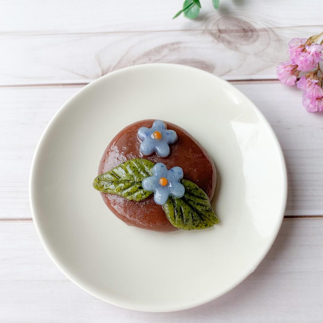 家庭简易版红豆沙糯米点心改版和菓子