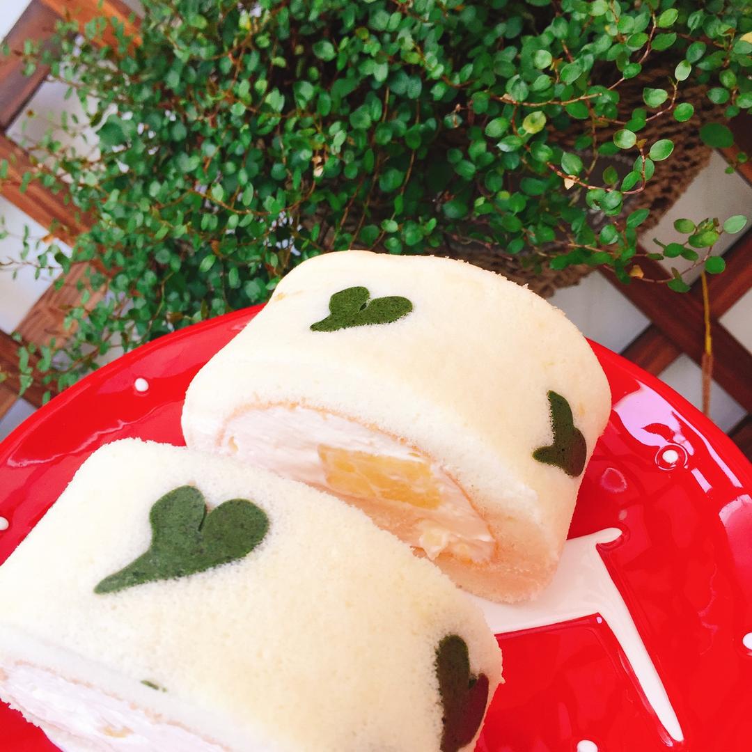 【视频】柔软的 抹茶花纹蛋糕卷