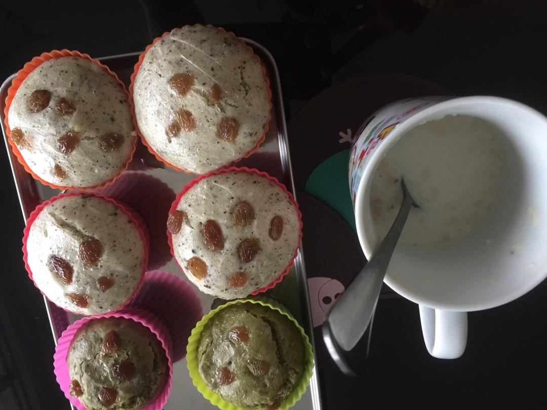 奶香黑芝麻发糕