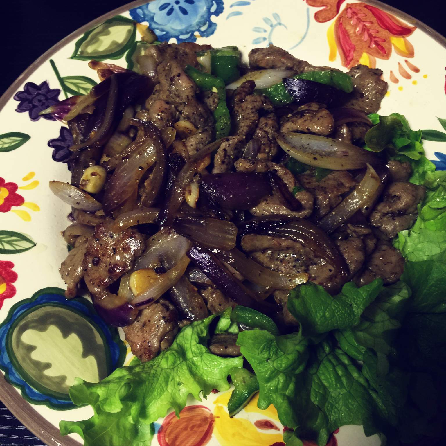 黑椒牛肉粒