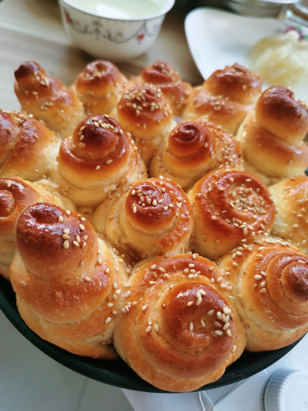 奶油蜂蜜小面包