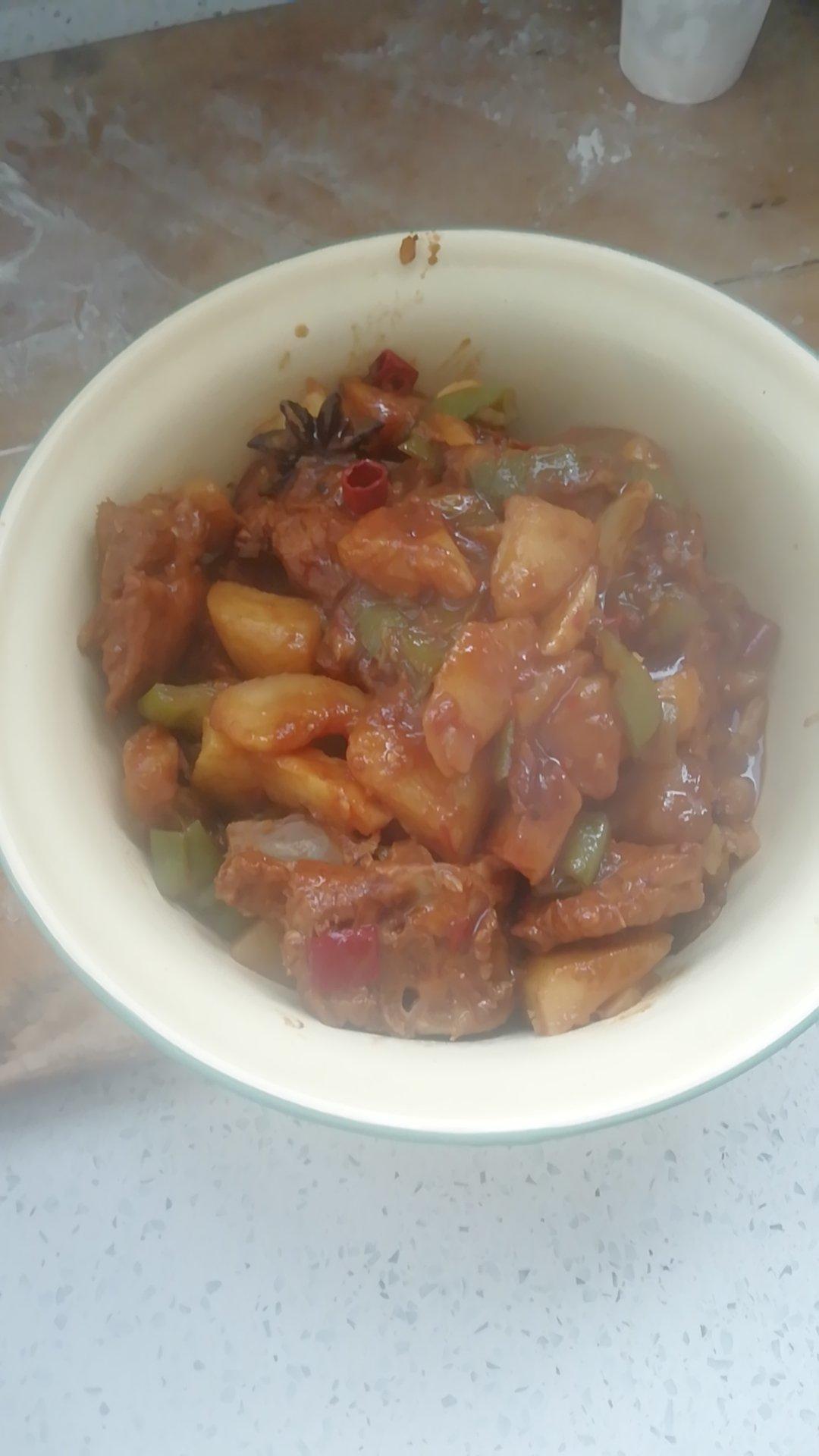 土豆炖排骨