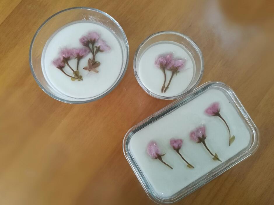 樱花椰奶冻的做法