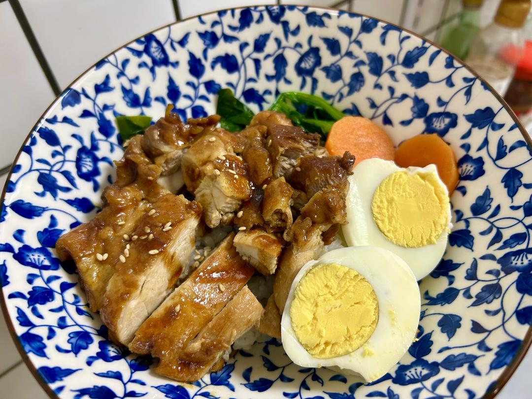 不放一滴油的照烧鸡腿饭