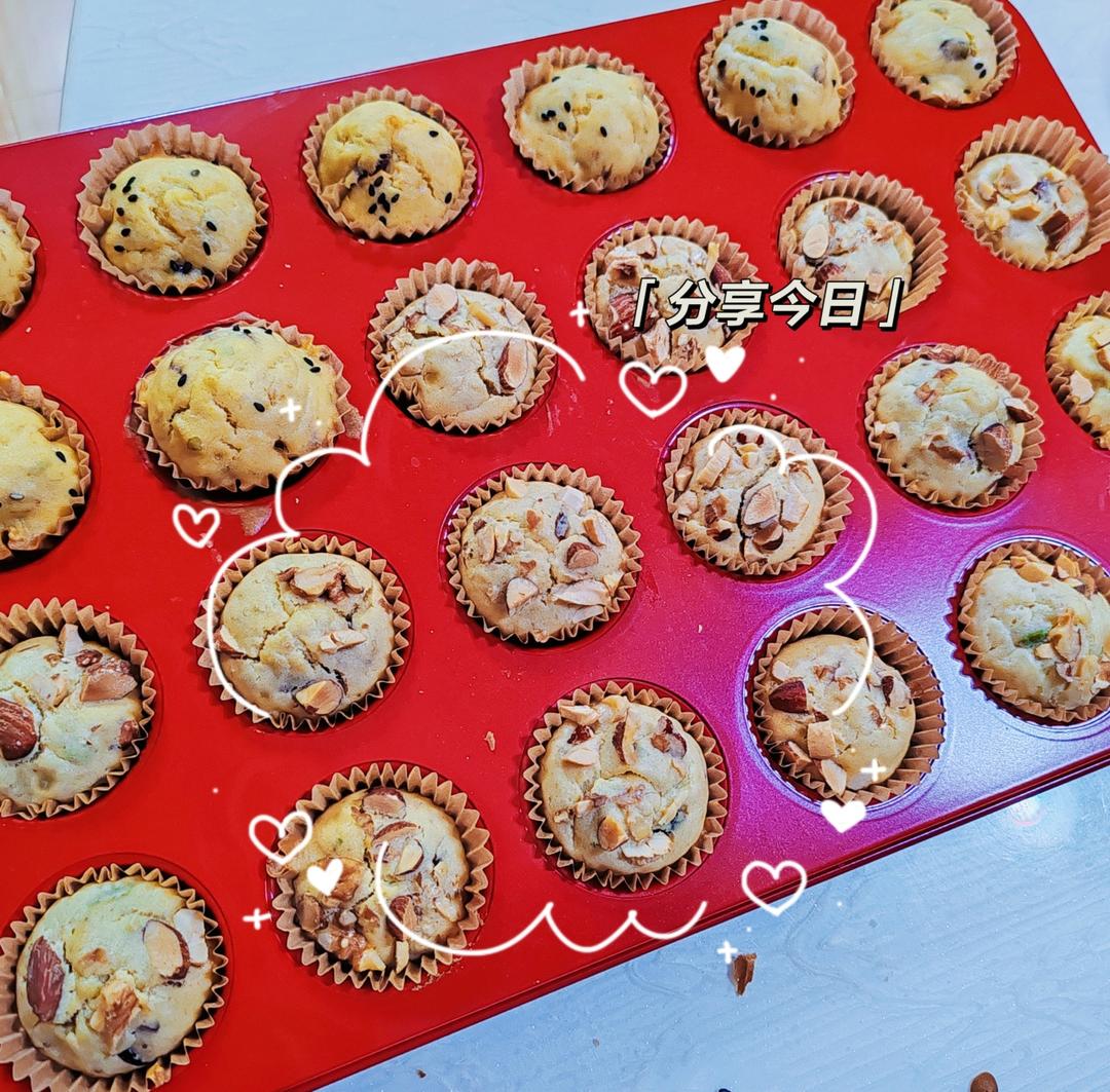 香蕉马芬蛋糕杯