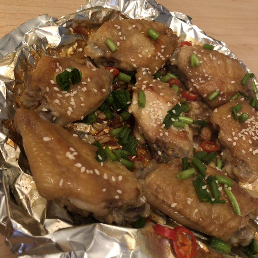 平底锅蒜香鸡翅