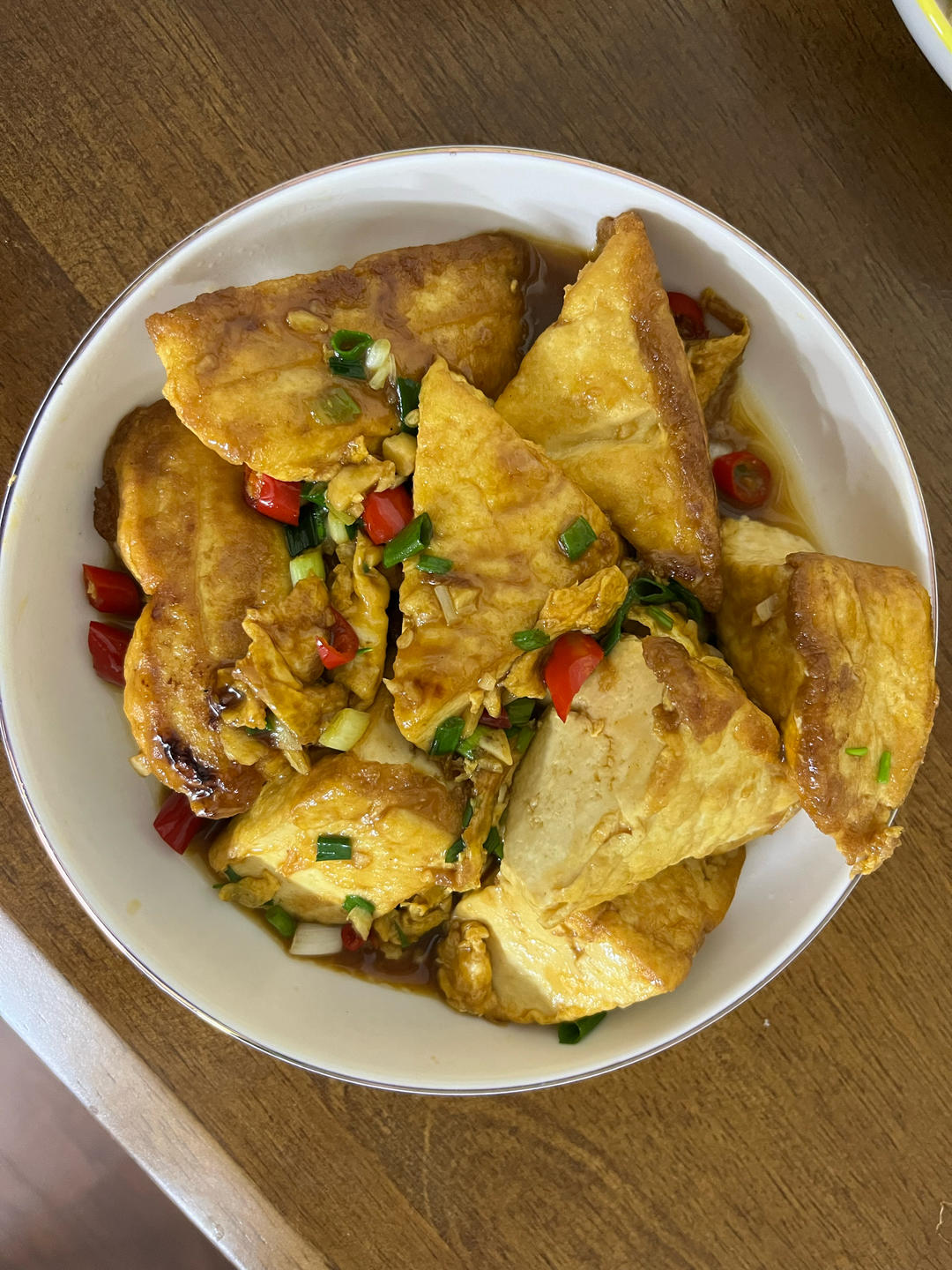 焖煎豆腐