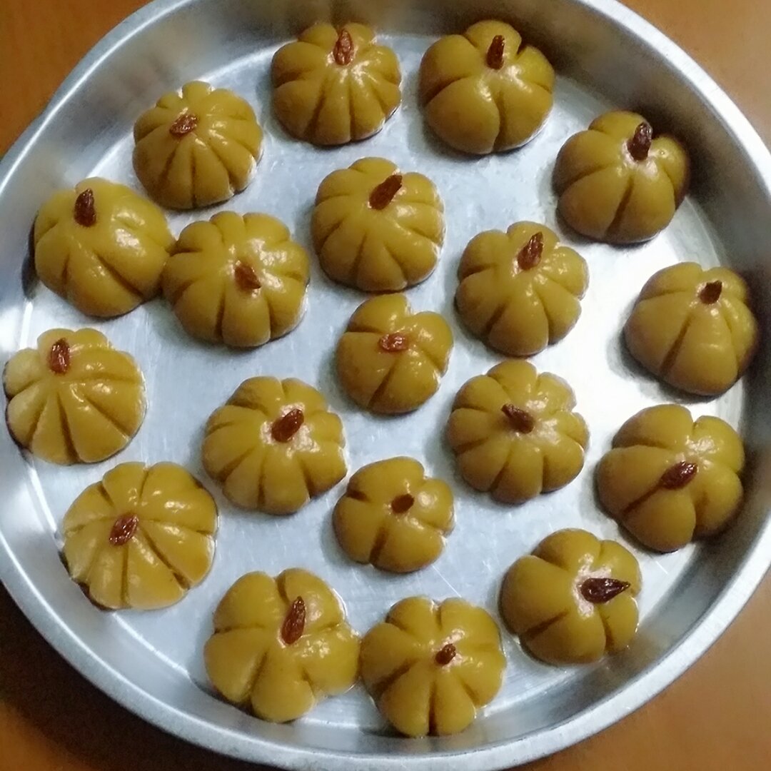 蒸南瓜糯米饼