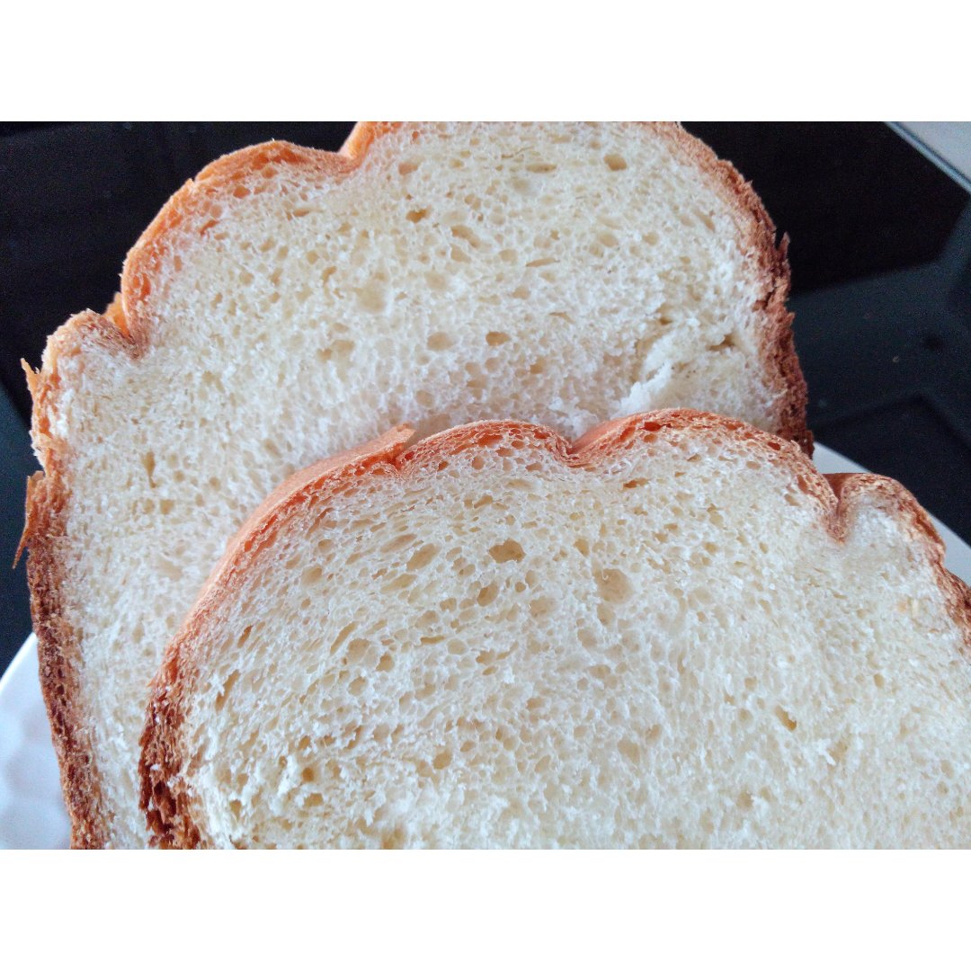 超级好吃的原味面包（面包机版）