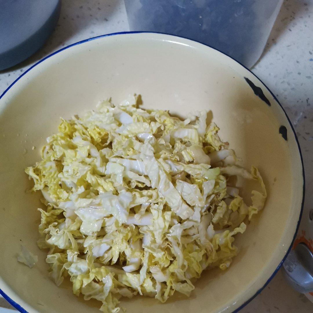 清口的凉拌白菜心