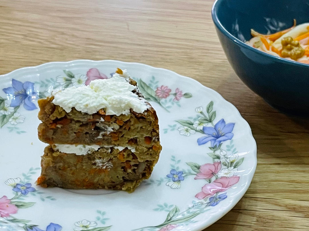 无油糖快手胡萝卜蛋糕【健康小食】