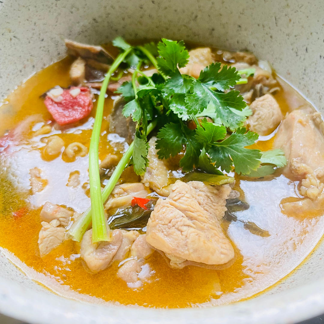 火腿木瓜鸡（4人份）