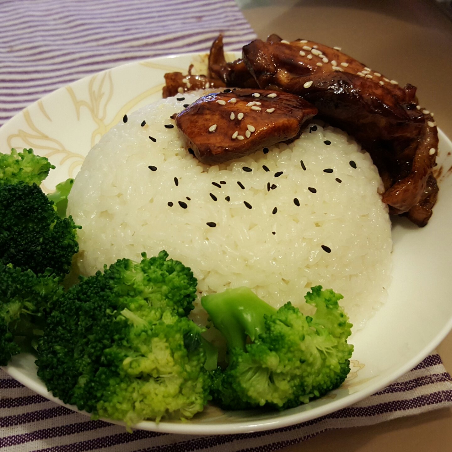 简单快手照烧鸡腿饭