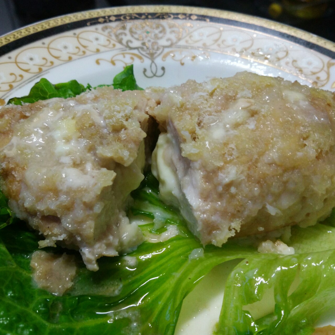 爆浆鸡排（无油烤箱版）