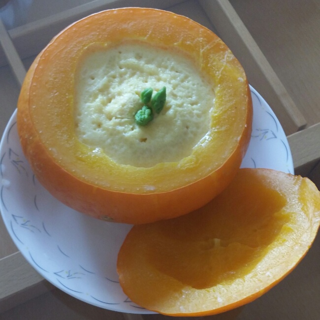 南瓜蒸蛋