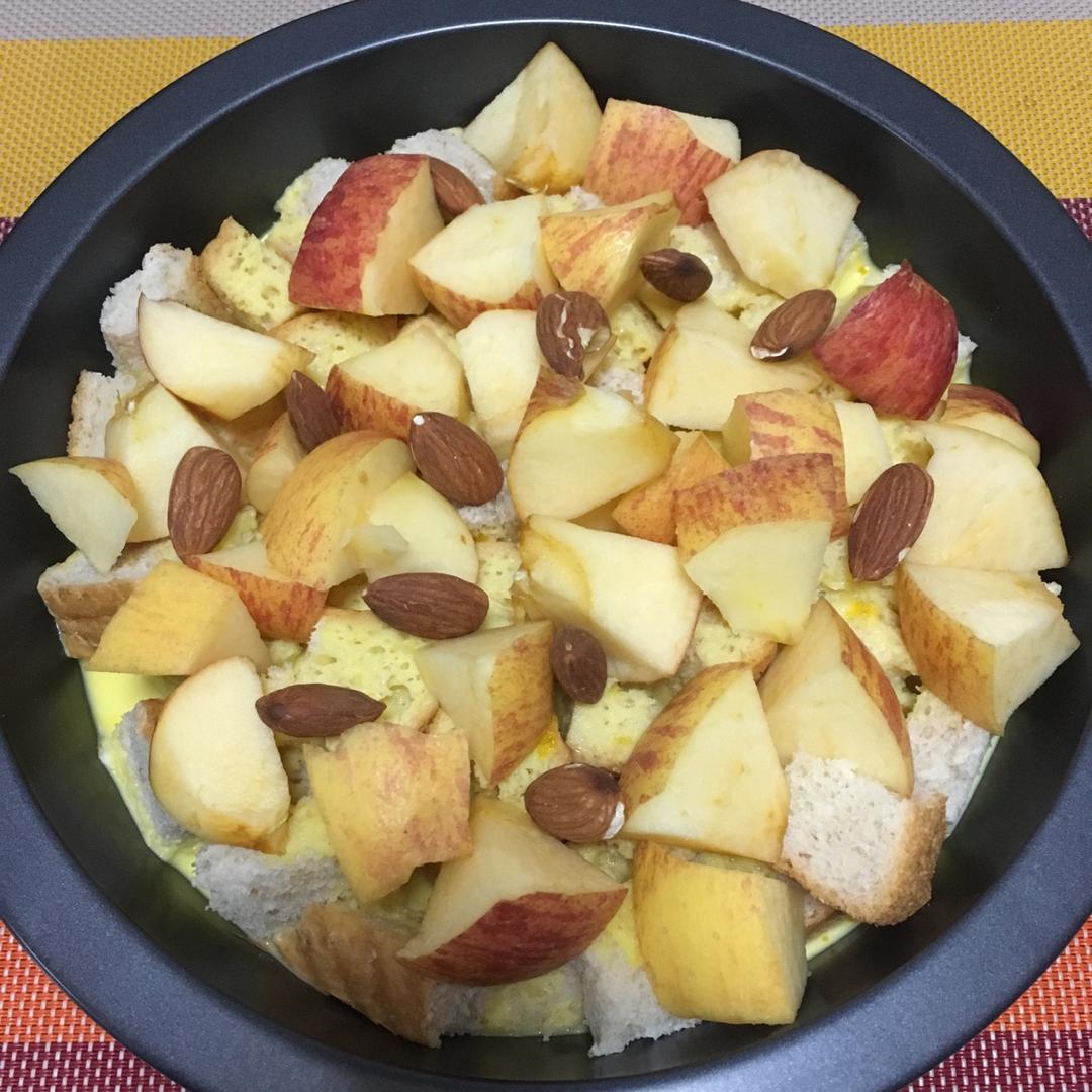 低糖无油-苹果吐司布丁