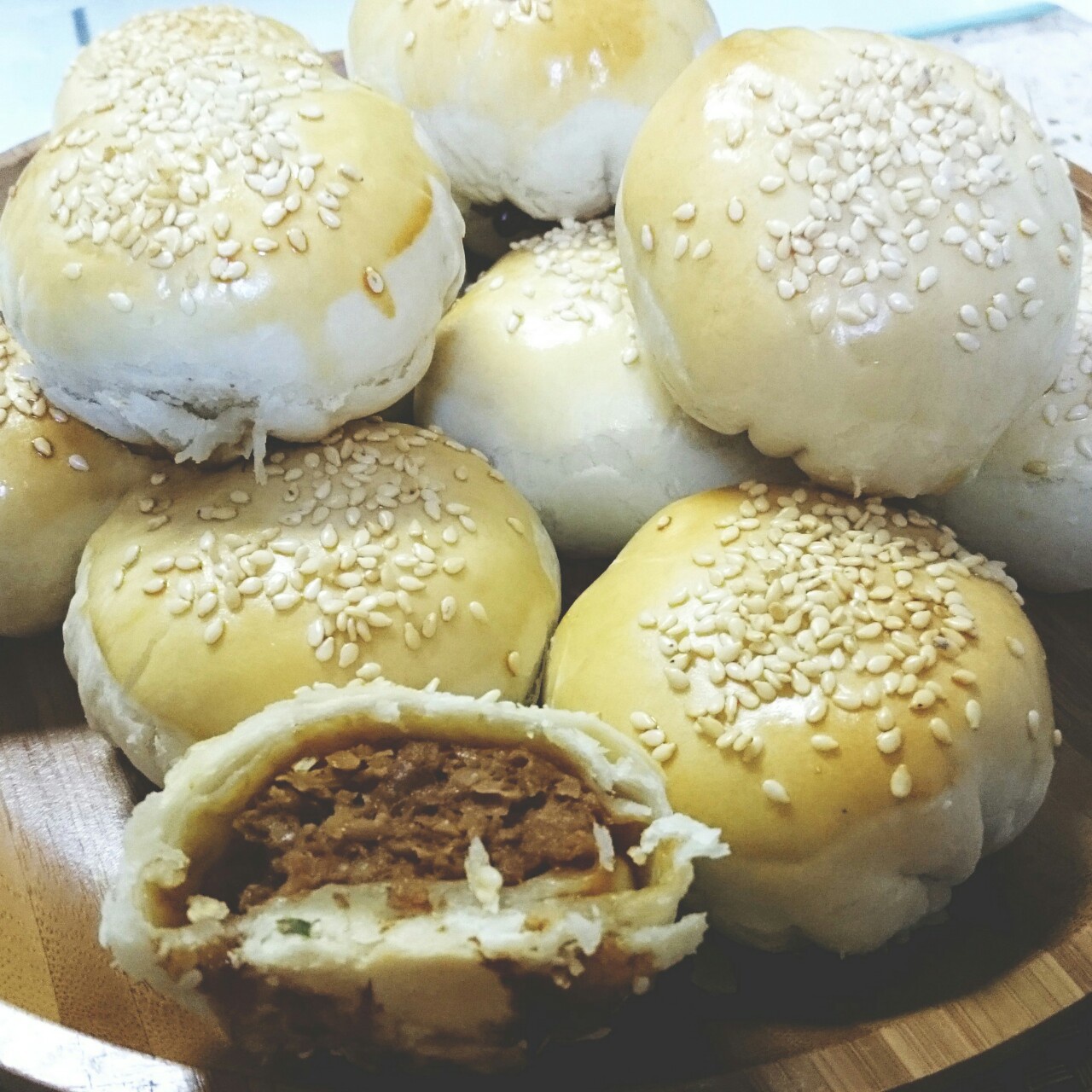 泳式鲜肉榨菜月饼