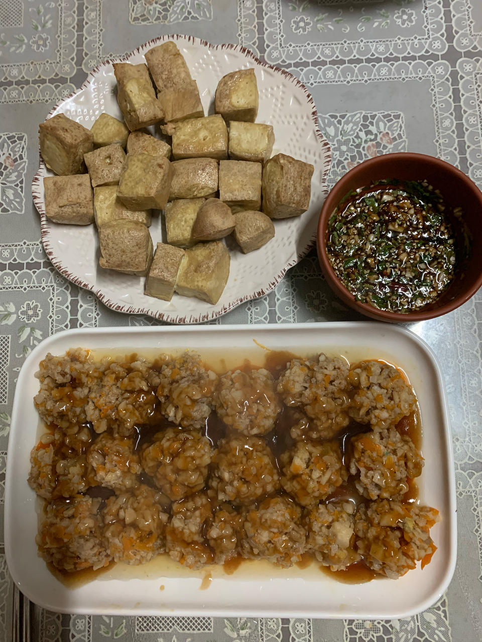 清蒸藕丁肉丸子