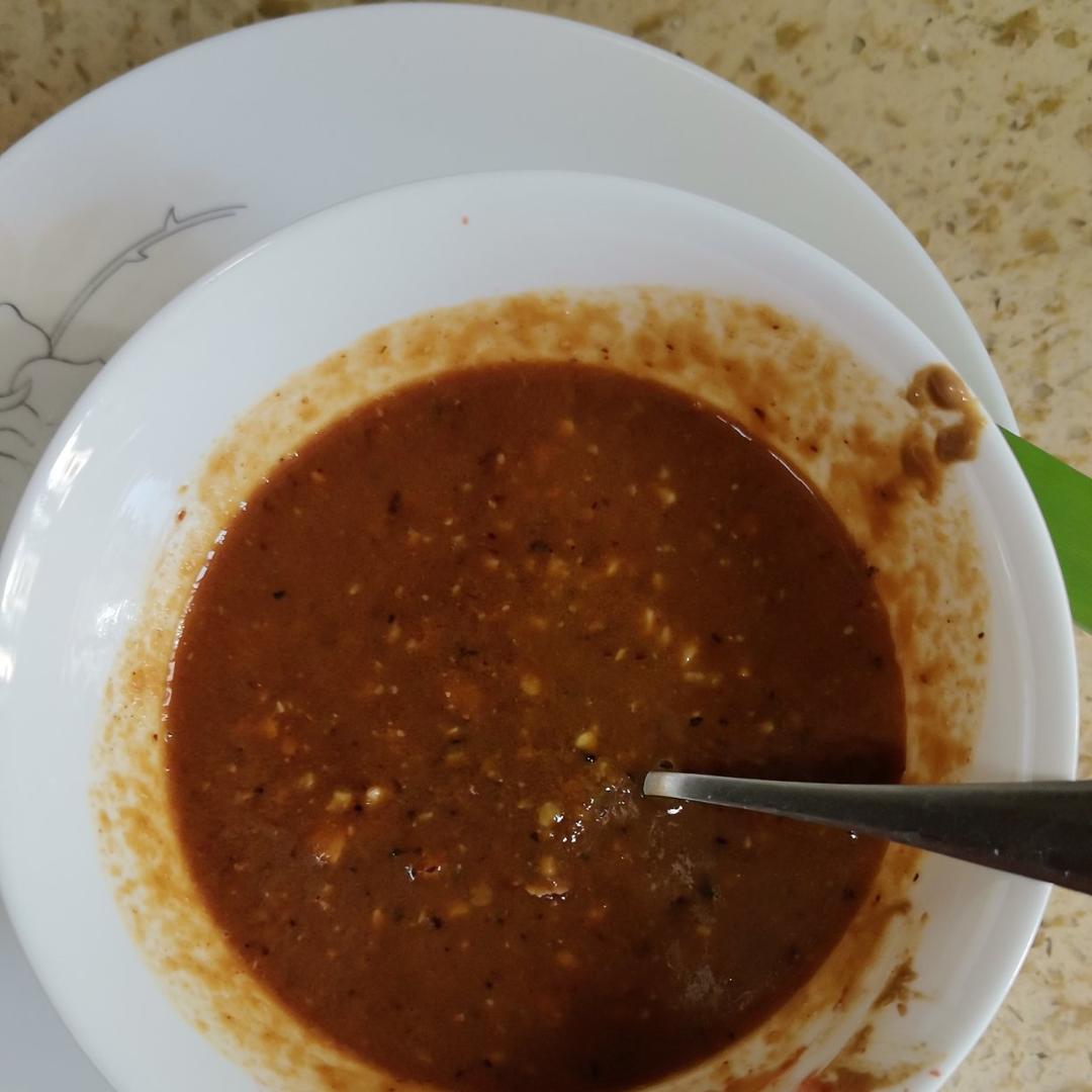 红油麻酱毛肚