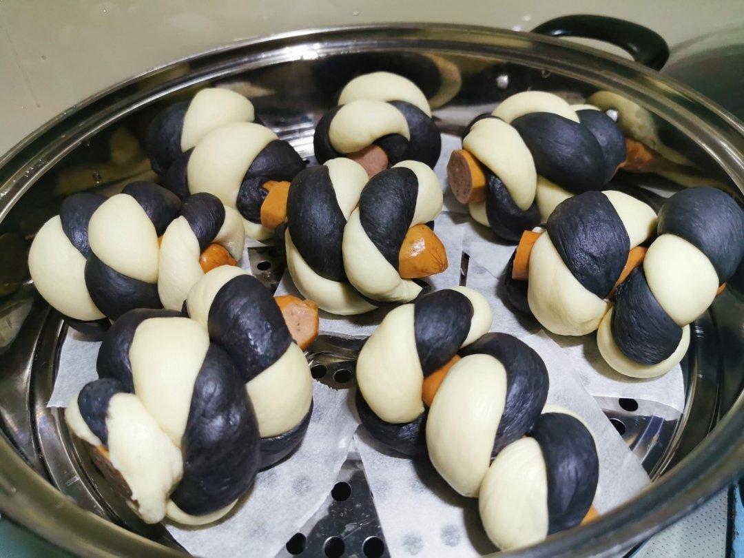 双色麻花火腿馒头卷