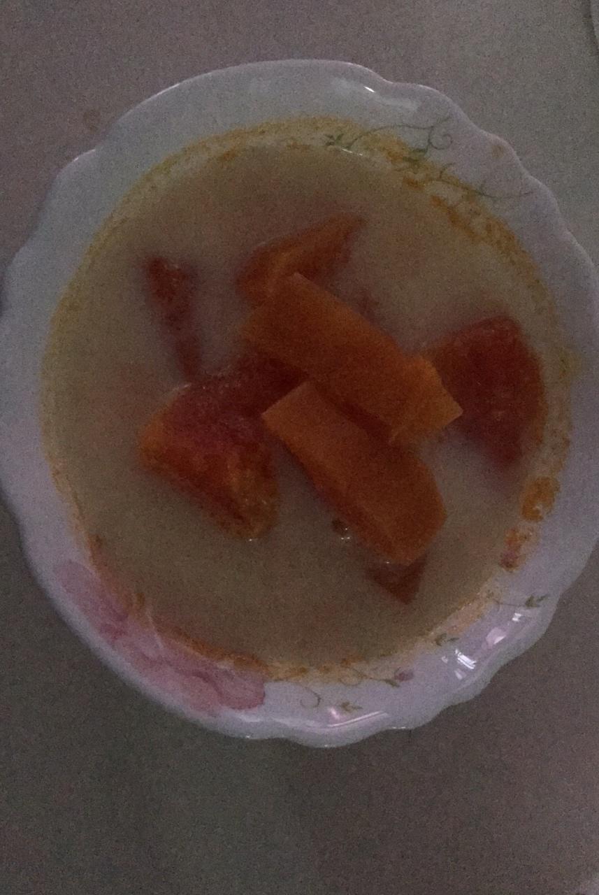 鲜奶炖木瓜