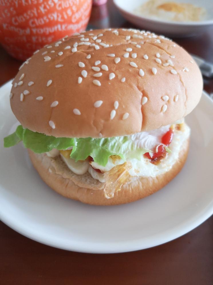 健康素食汉堡包