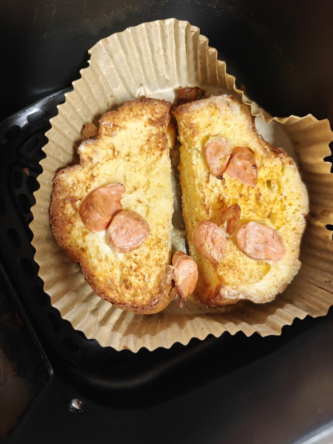 懒人空气炸锅法式蛋奶吐司