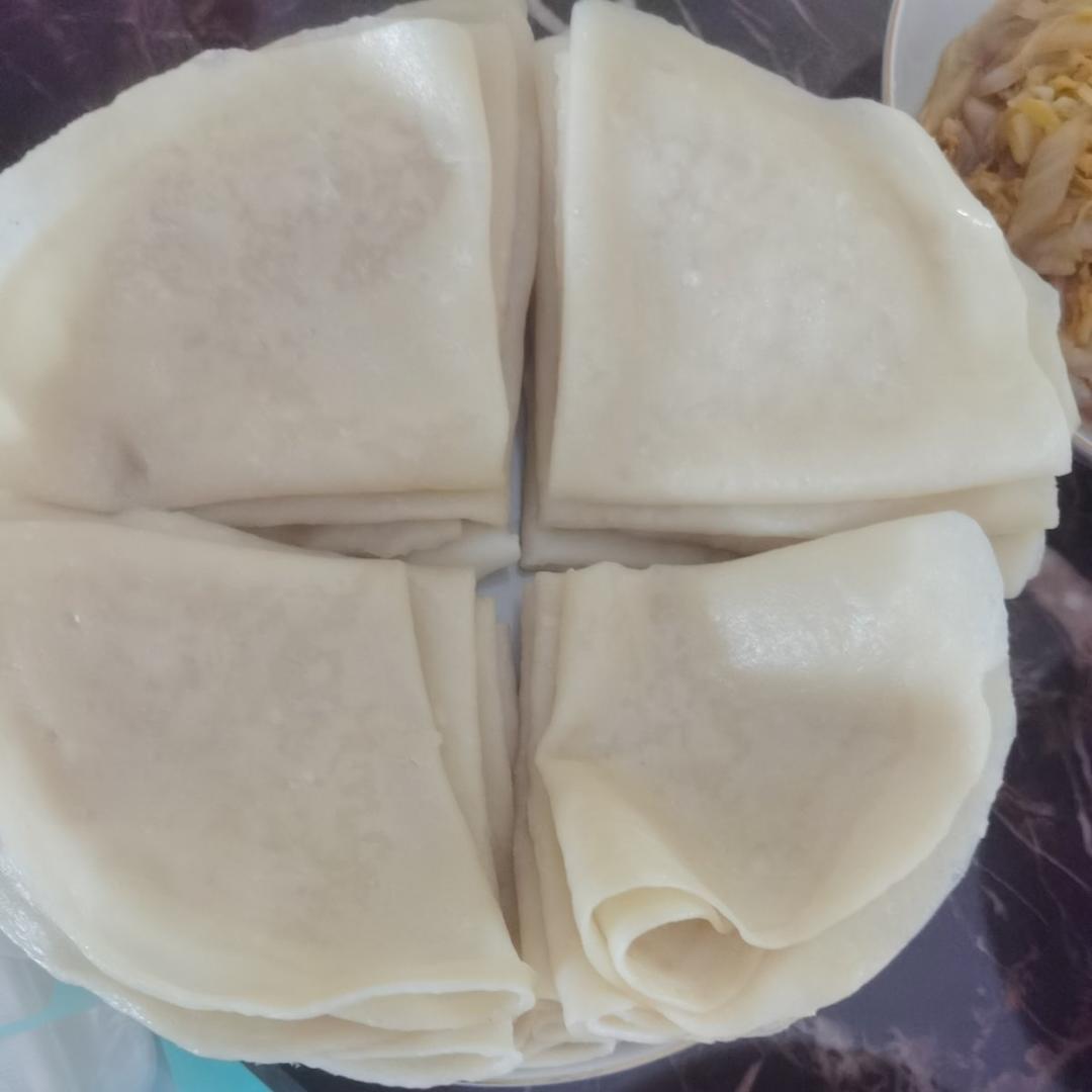 春饼   轻松一次做出十几张的春饼皮