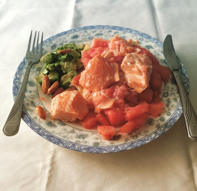 锡纸烤三文鱼  （Salmon Baked in Foil）