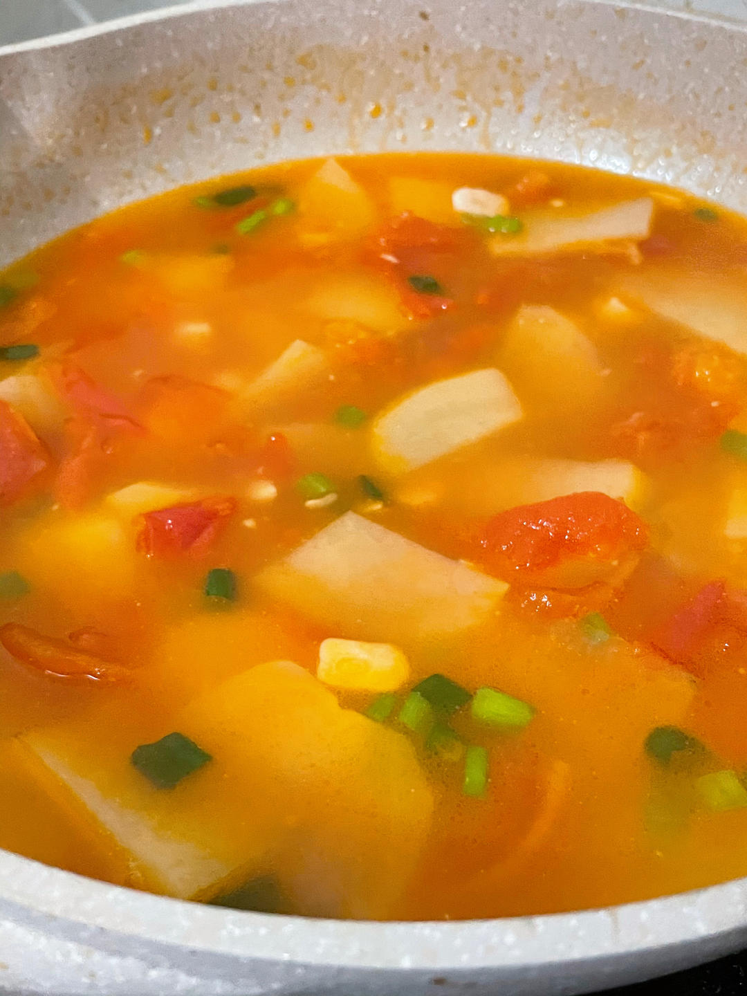 西红柿土豆汤（可口零失败）
