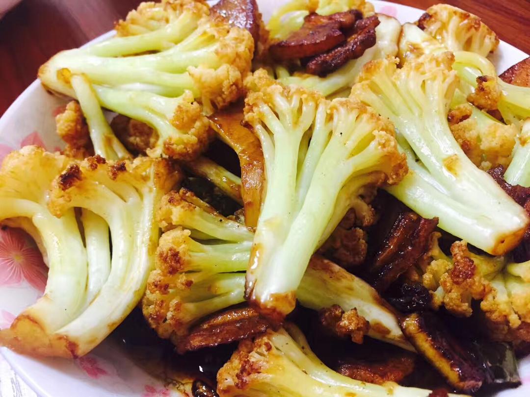 老丁的私房菜-干锅花菜