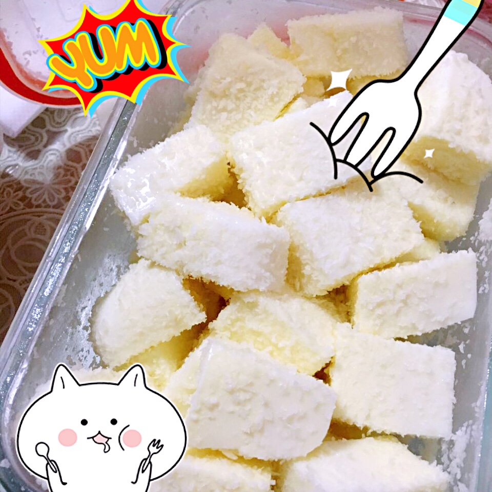 椰蓉奶冻，另类的奶油小方