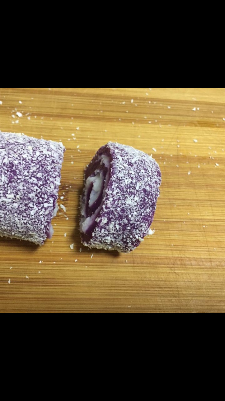 山药紫薯卷的做法 步骤14