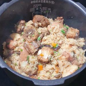 菱角排骨焖饭（电饭锅版）的做法 步骤9