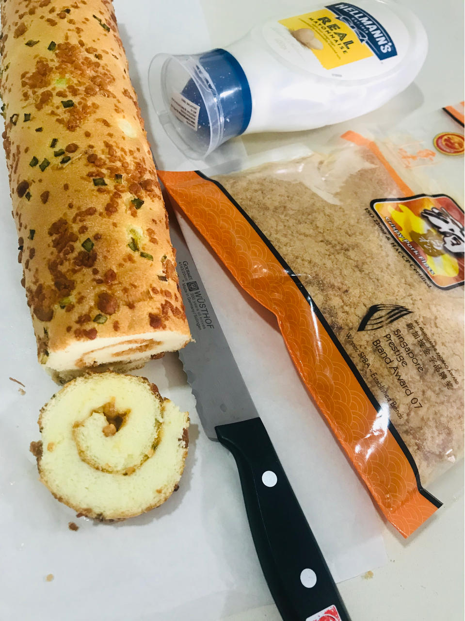 香葱肉松蛋糕卷-绵软细腻/可盐可甜