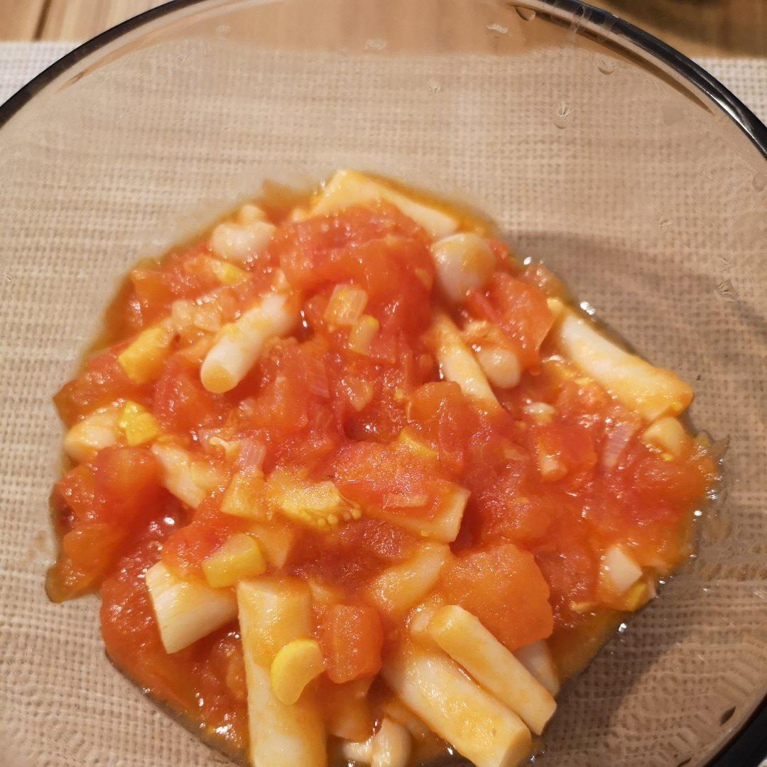 超好吃，连汤汁都不放过的西红柿海鲜菇！