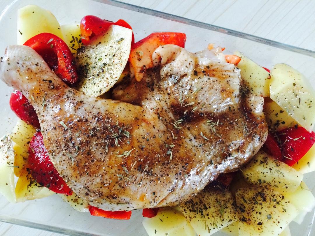夏日聚会好菜谱 香料蔬菜烤鸡腿