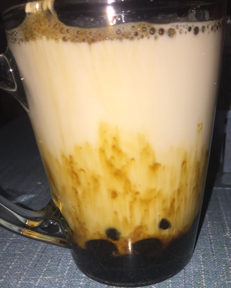 黑糖珍珠鲜奶-在家喝鹿角巷