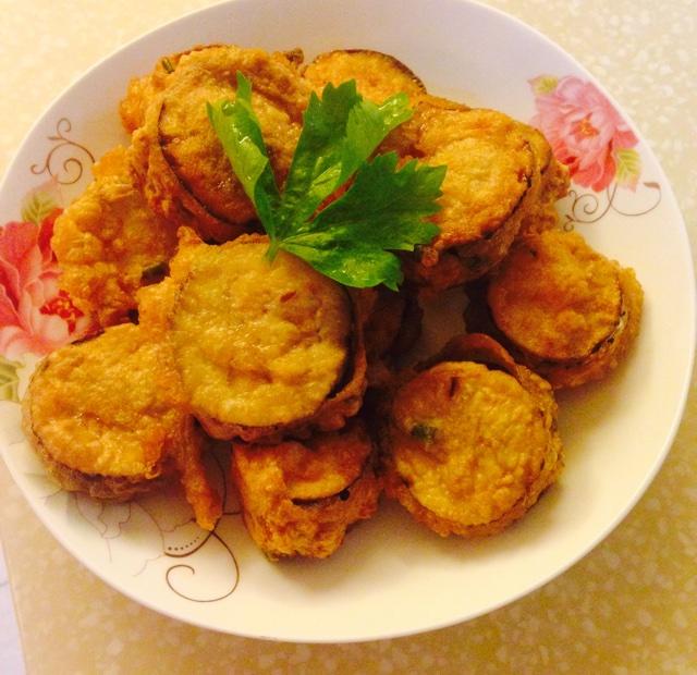 鸯子2w5x做的炸茄子盒