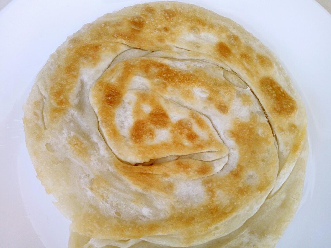千层油饼（比外边买的印度飞饼更好吃）